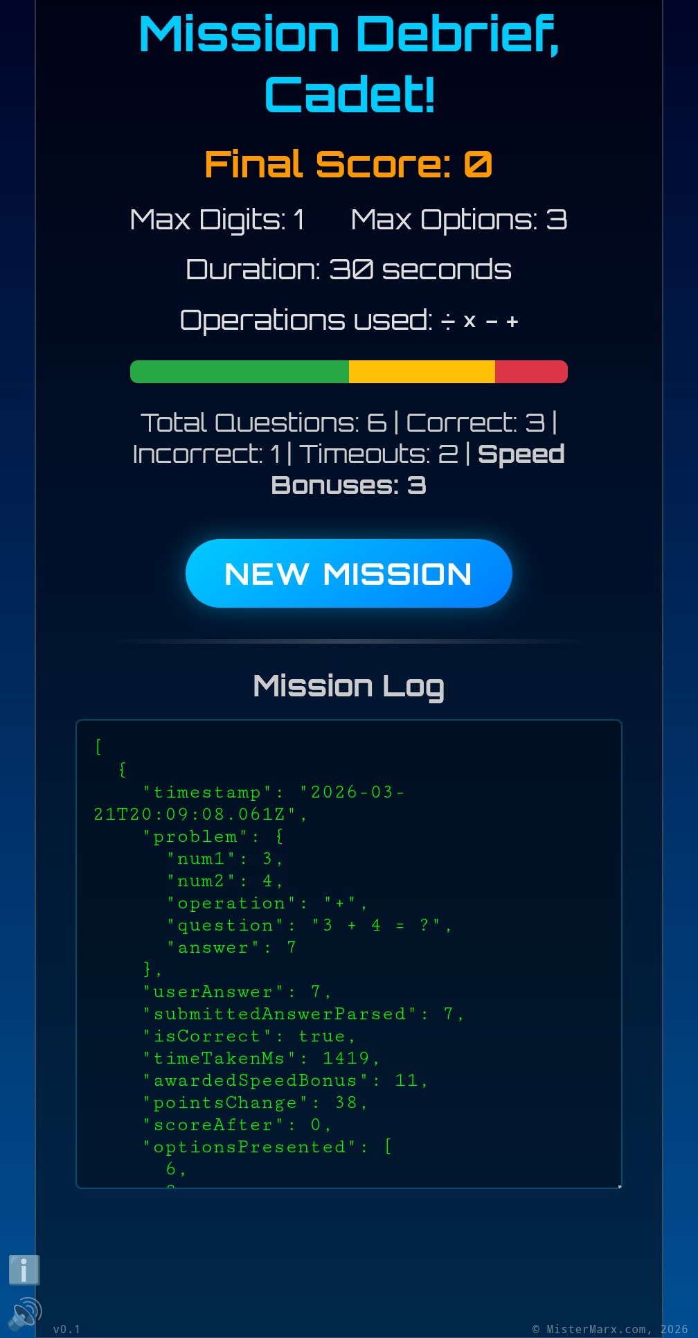 MATH IN SPACE Game Screenshot 4